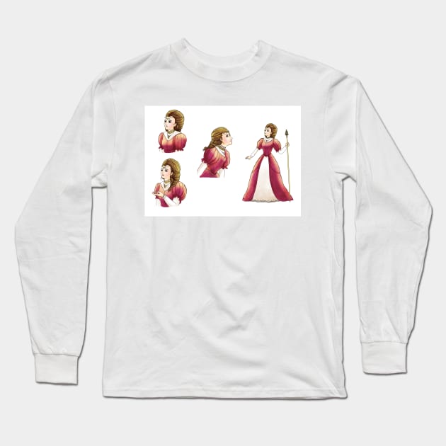 Princess Lucinda Long Sleeve T-Shirt by reynoldjay